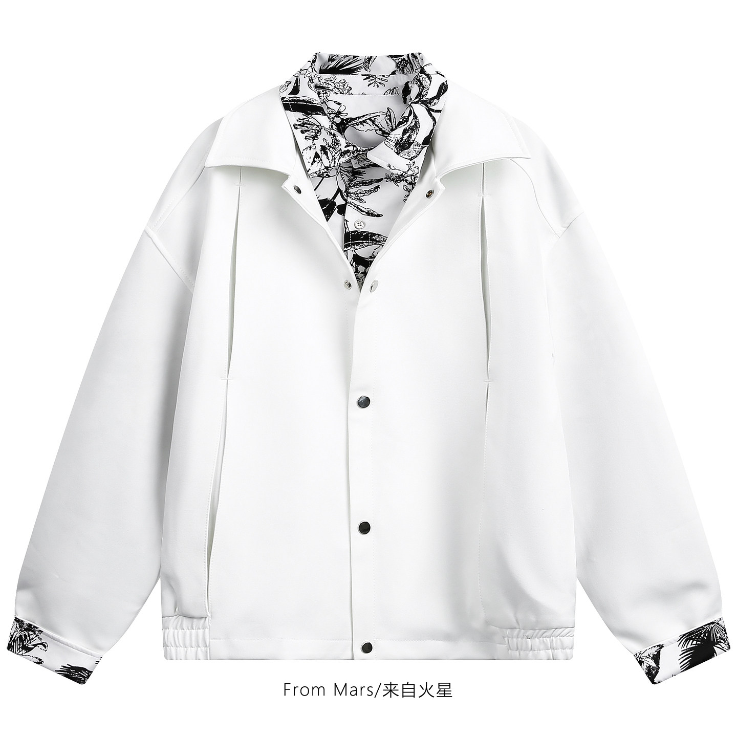 有了答案翻领宽松夹克外套BF潮