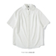 衬衫 From 日系简约纯色褶皱立领短袖 遗失不见 宽松休闲垂感 Mars