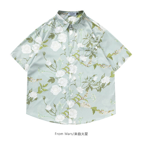 洁白如玉短袖bf衬衫宽松衬衣