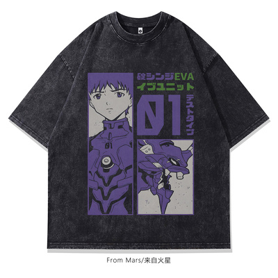 会吹散很多动漫印花短袖T恤潮牌