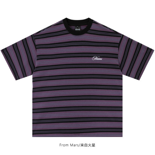 字母刺绣vintage宽松短袖T恤夏