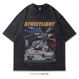 round collar Mars shirt sleeved Lazy short From loose