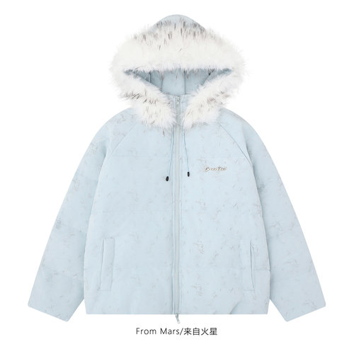 困在回忆宽松保暖羽绒服外套
