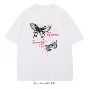 FromMars Butterfly Zilai short-sleeved T-shirt fashion brand
