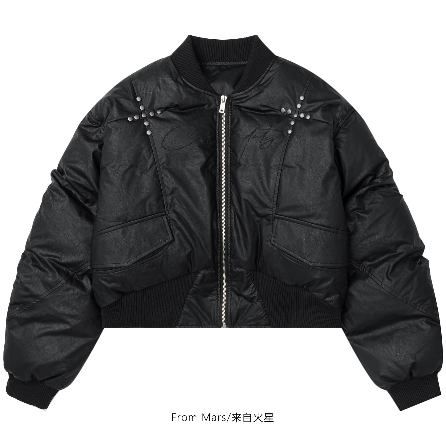 闲事悠悠保暖加厚立领棉衣外套