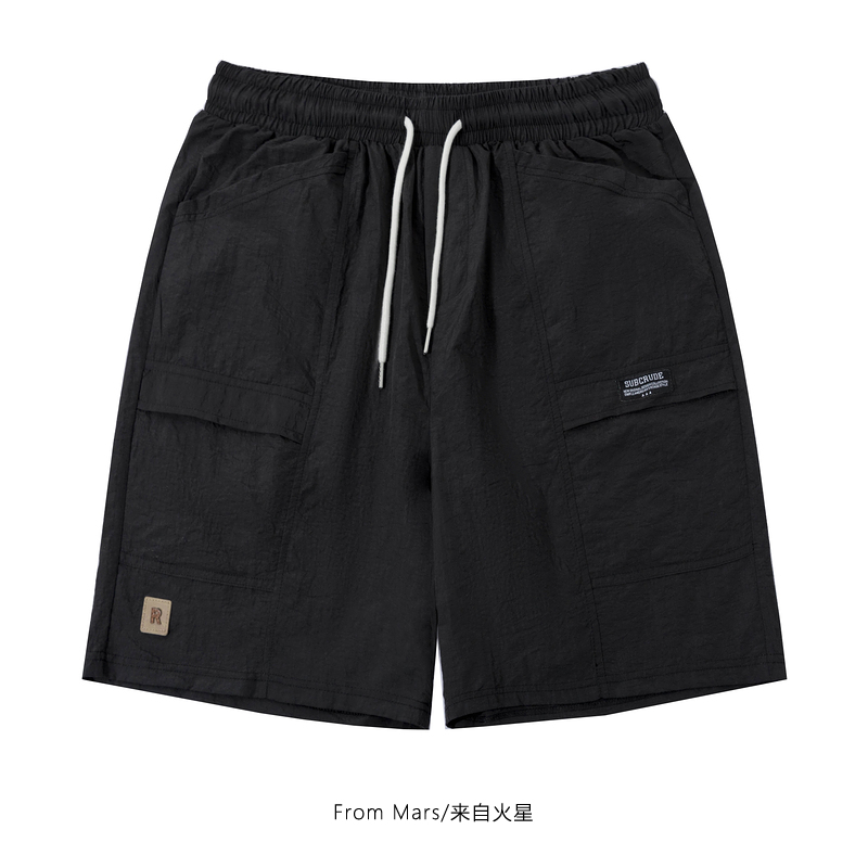 大口袋设计感宽松工装短裤百搭
