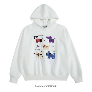 Mars pullover Wangwang casual hoodie Brigade From