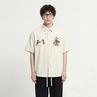 FromMars Cute friend companionship shirt loose short-sleeved