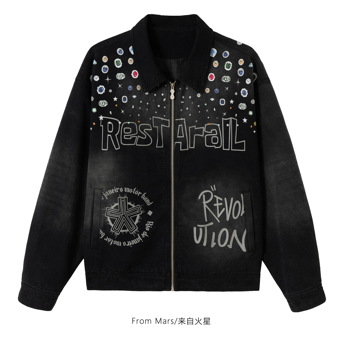 站在暴雨里宽松工装夹克外套