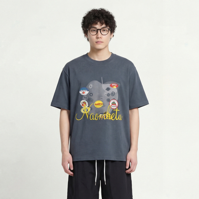 爱吃西瓜宽松休闲短袖T恤男女BF