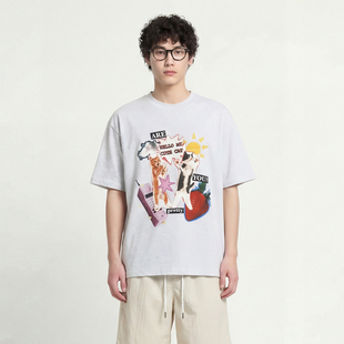 FromMars Competition for a cat printed short-sleeved T-shirt