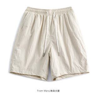 Mars 抽绳运动阔腿短裤 失去温度 设计感街头宽松夏季 ins 美式 From