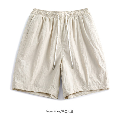 街头宽松夏季抽绳运动阔腿短裤