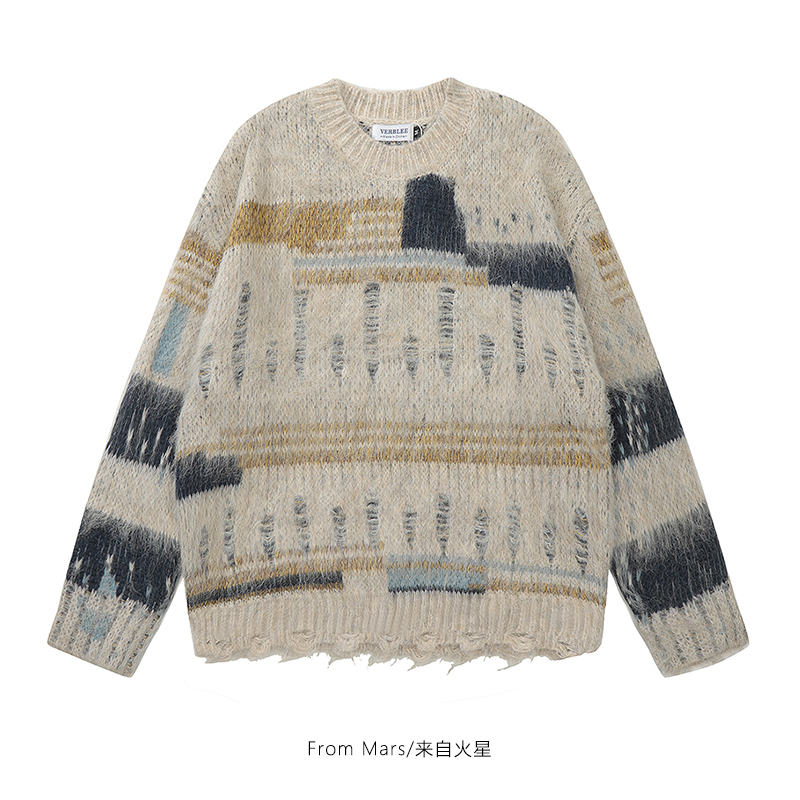 套头秋冬毛衣宽松针织衫潮