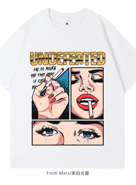 From Mars Past loose short-sleeved T-shirt