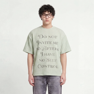 English loose short From Texture sleeved shirt Mars