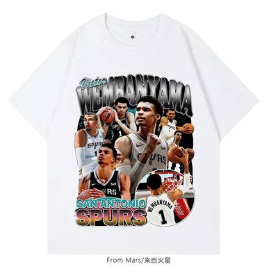 勇往直前宽松水洗短袖T恤潮牌