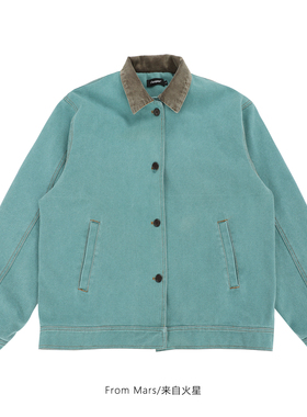 From Mars 绿色休闲 时尚百搭夹克男女情侣款街头宽松简约外套潮