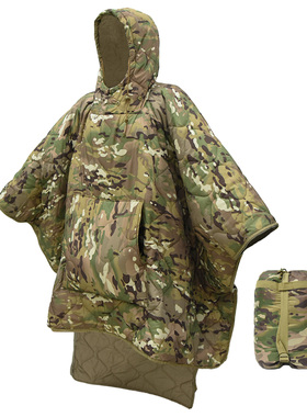 户外保暖睡袋斗篷式睡袋便携式登山野营露营旅游应急收纳睡袋IP10