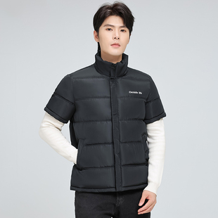 加厚马甲棉衣工装 羽绒棉马甲棉服保暖休闲半袖 外套男背心 短袖 新款