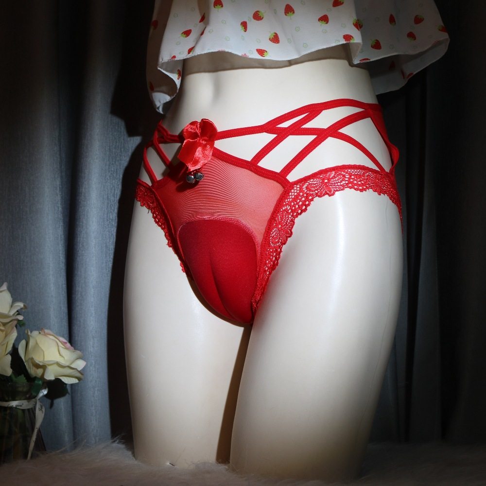 男变女反串伪娘用品鲍鱼勒痕隐藏jj假阴男娘内裤透气性感骆驼趾裤