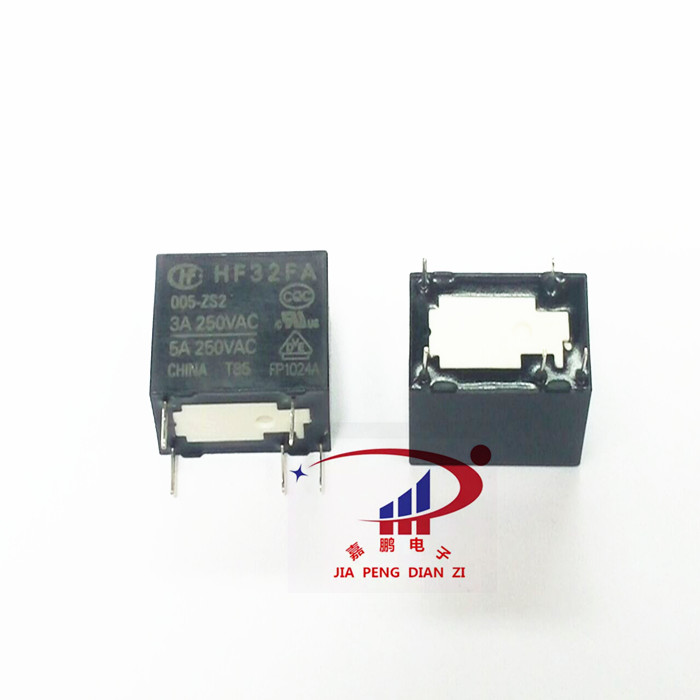 宏发继电器HF32FA-005-ZS2 JZC-32FA-005-ZS2 2型脚位3A250VAC