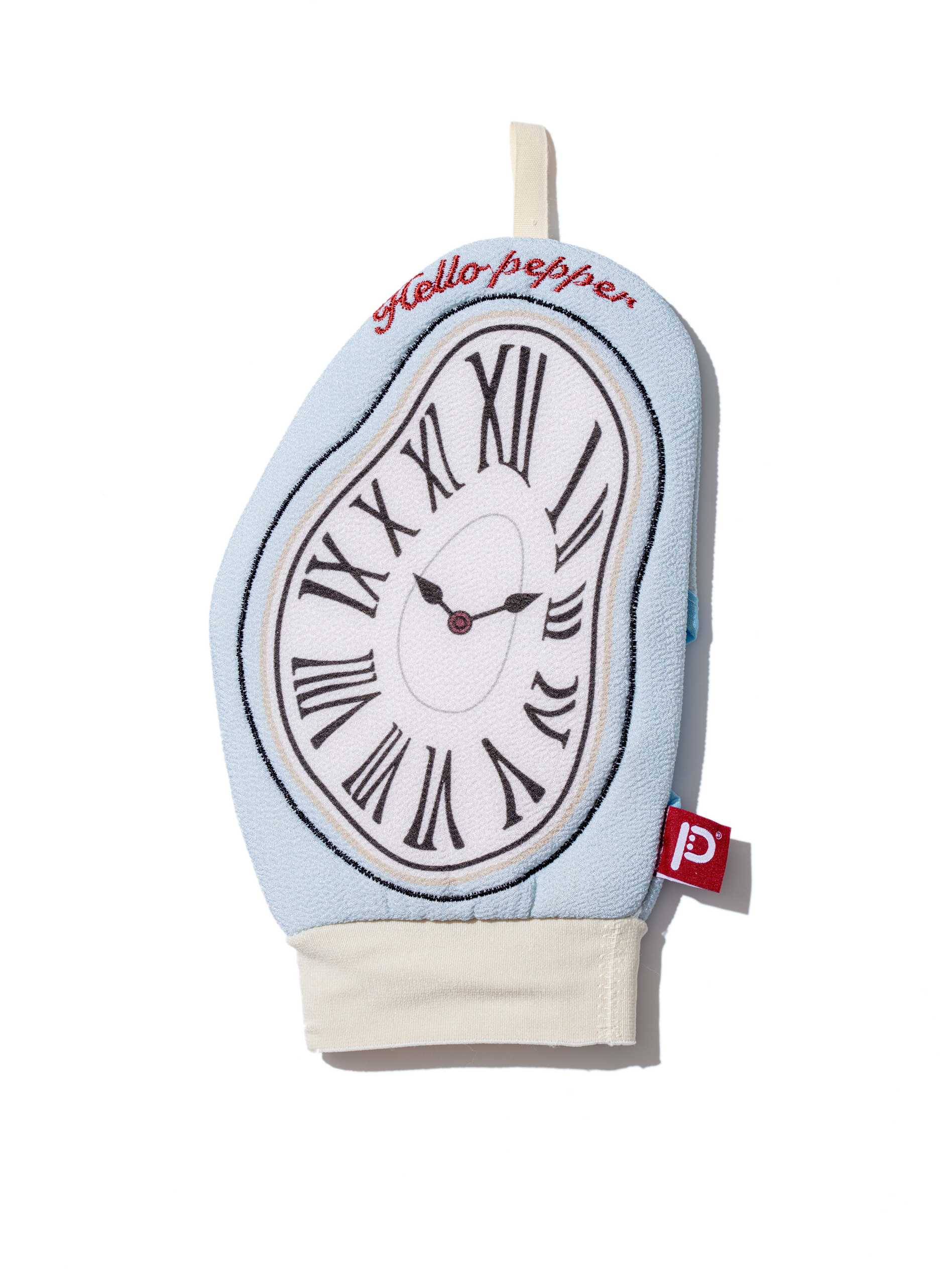 艺术融化时钟搓澡巾