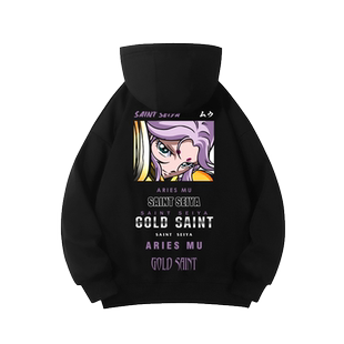 圣斗士星矢卫衣撒加童虎穆动漫周边国潮ins超火加绒连帽男女外套