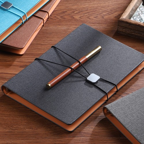 活页本笔记本可拆卸礼盒装办公工作企业商务高端定制活页夹环外壳会议记录本记事本子日记本封面定制可印logo