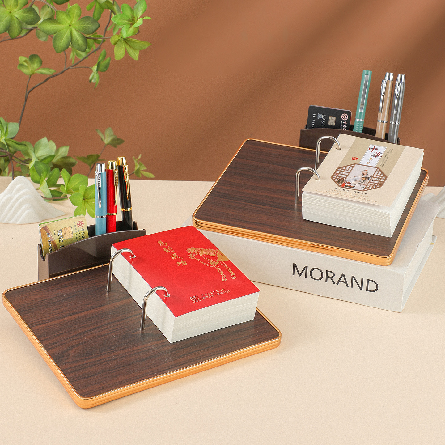 2026年台历定制新款创意马年商务办公桌面摆件手撕365天一日一页黄道吉日黄历工作礼盒单页记事日历定制logo