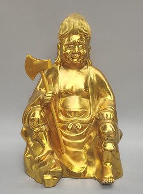 全铜监斋菩萨铜像使者大圣紧那罗护法像天神寺庙供奉承接定做