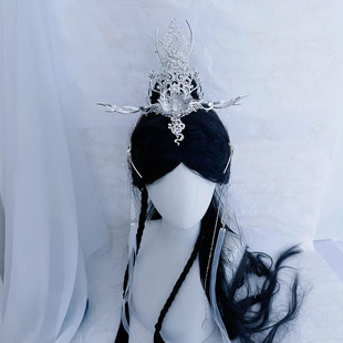 男女古风通用束发头冠流苏丝带仙气百搭发冠发簪头饰侧边夹配饰