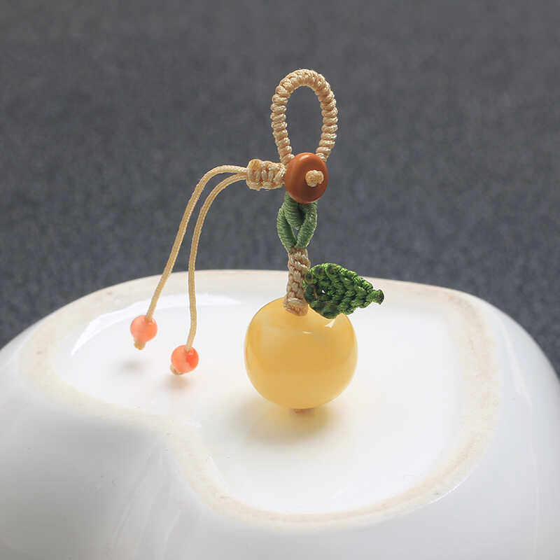 蜜蜡苹果万能扣吊坠提溜