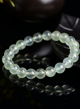 天然葡萄石手链冰种起单圈时尚