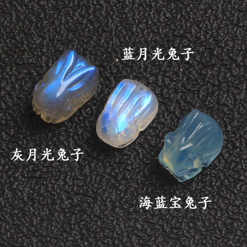 天然水晶兔子本命年diy配饰图片
