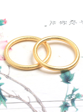 仿黄金个性化风永不掉色戒指