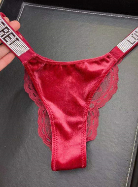 女蕾丝内裤性感超薄钻裤透气舒适三角裤黑色红色低腰