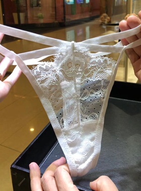 性感丁字裤黑色白色红色蕾丝诱惑T裤女款低腰镂空舒适透气内裤