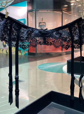 黑色白色红色性感超薄女士吊袜带诱惑蕾丝镂空夏季款欧美风