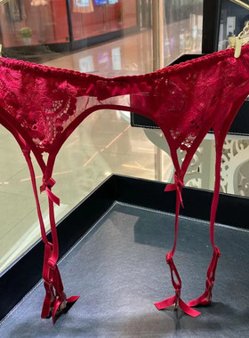 性感蕾丝吊袜带黑色白色本命年红色女