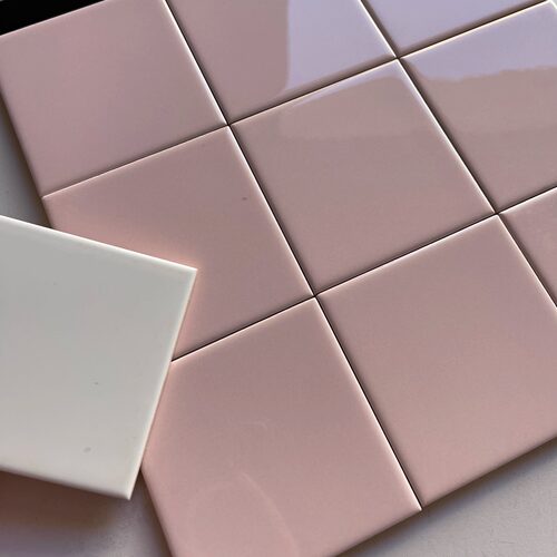 100X100多巴胺粉色亮光釉面墙砖