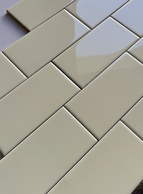 75X150黑白灰咖橙色亮光平面釉面砖厨房卫生间墙砖清仓特价地铁砖