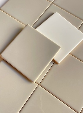 100x100定制奶灰色中古风釉面砖小方砖亮光柔光厨卫墙砖佛山生产