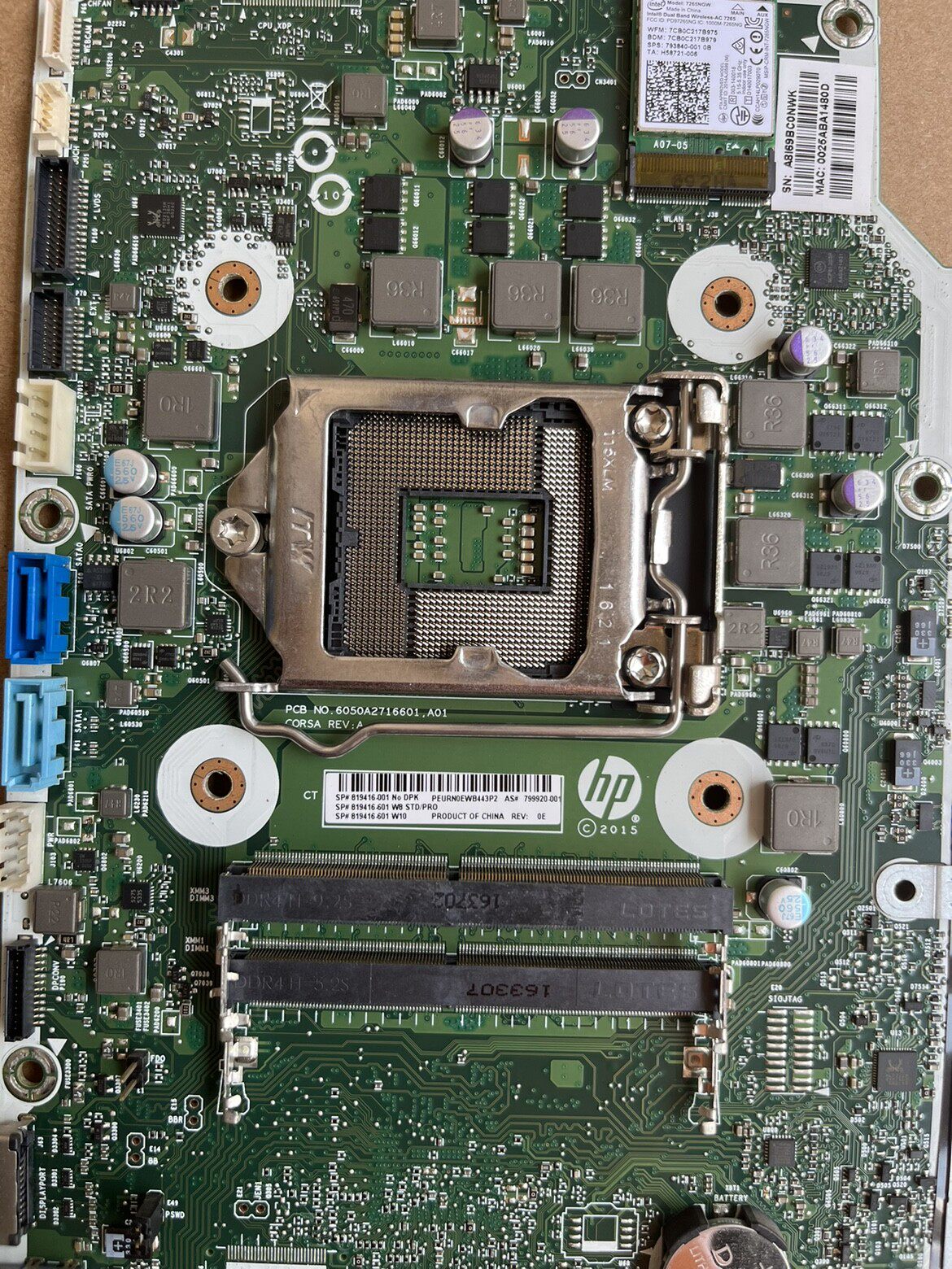 hp/惠普proone400480g2一体机主板799920-001819416-001