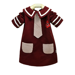 幼儿园大码加长婴儿童反穿衣吃饭秋冬中长款防水防脏男女宝宝罩衣