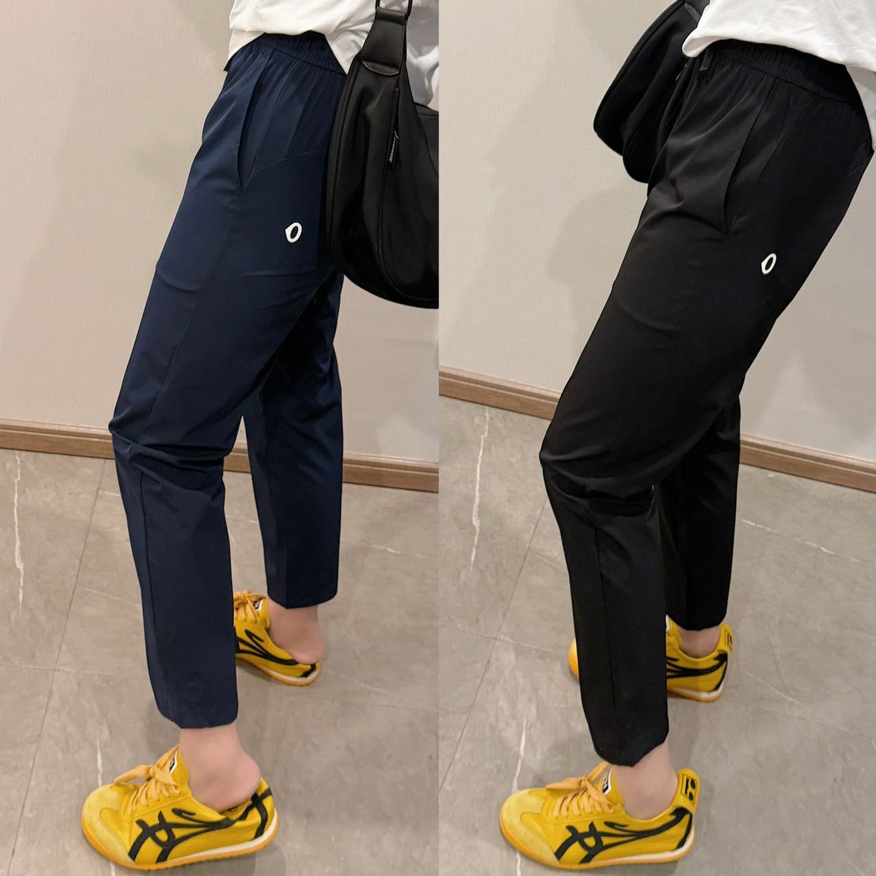 冰丝凉感女士小脚运动裤夏季吸湿排汗速干锥形裤宽松直筒裤九分裤