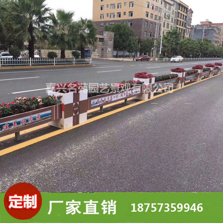 PVC花箱户外欧式花箱微发泡板 防腐花箱道路花箱市政隔离箱种植箱