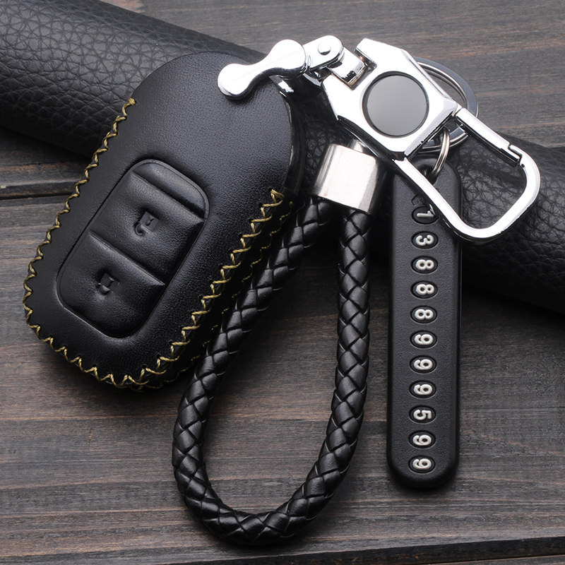 汽车钥匙套真皮本田皓影专用包扣