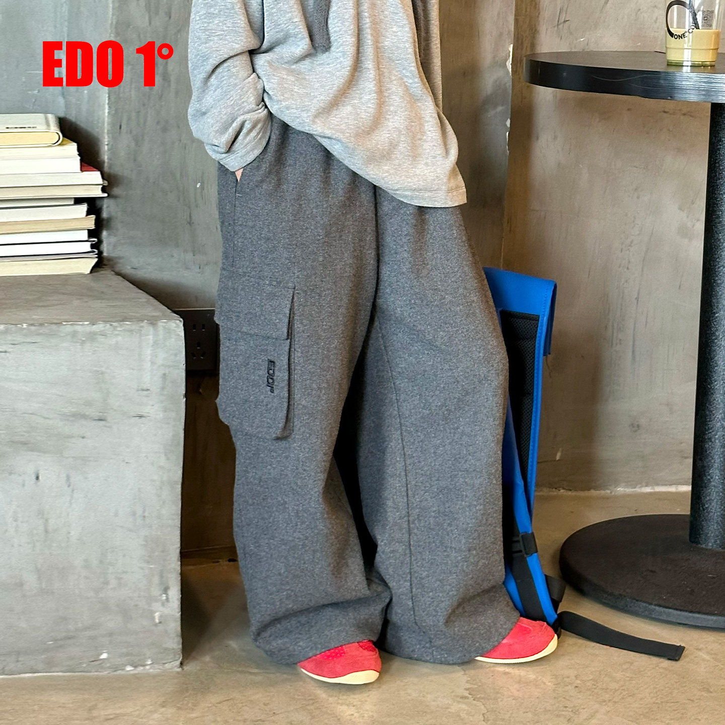 edo一度童装秋冬季羊毛工装长裤