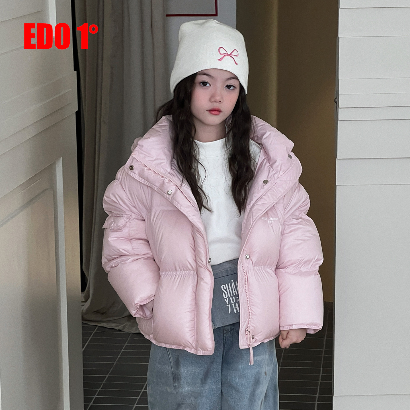 edo1一度童装百搭保暖羽绒服外套